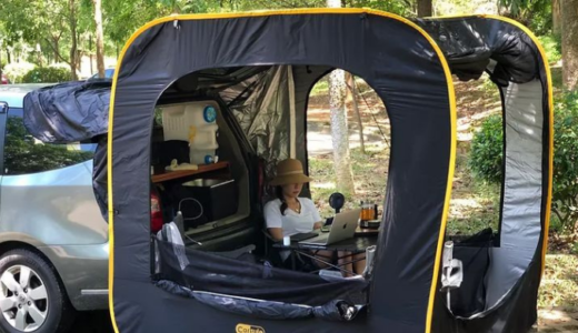 車とテントを連結できるCARSULE(カースル)。未来のキャンプスタイル